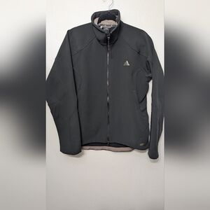 Adidas Men's Black Full-Zip Softshell Jacket